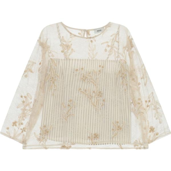 top Dixie bianco a fiori
