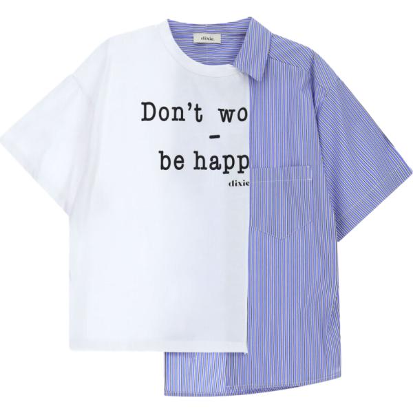 t-shirt Dixie multicolore con stampe