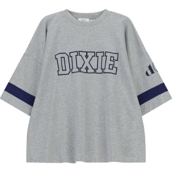 t-shirt Dixie grigio con stampe