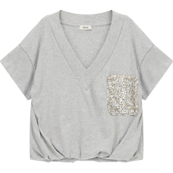 t-shirt Dixie grigio