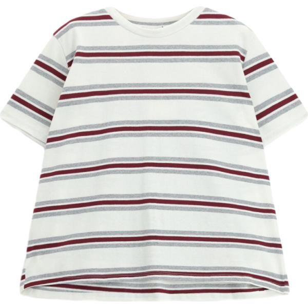t-shirt Dixie bianco a righe