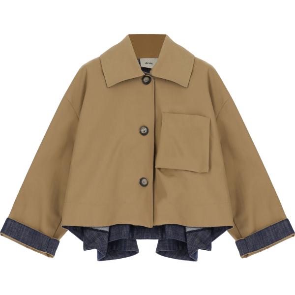 blazer Dixie marrone tinta unita