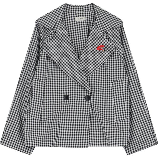 blazer Dixie grigio a quadri