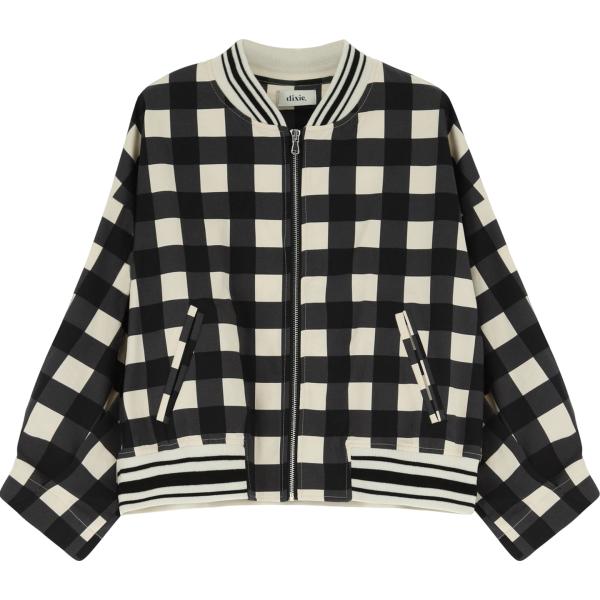 blazer Dixie nero a quadri