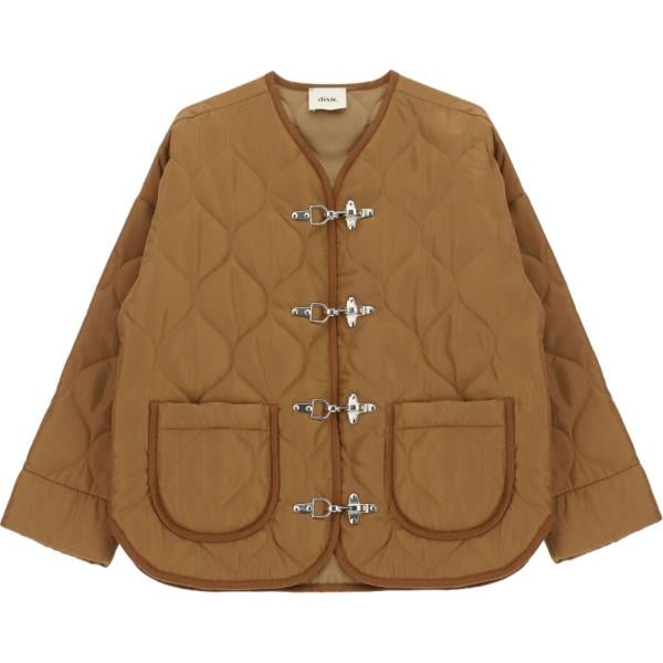 Giacca soprabito da donna in marrone scuro girocollo Dixie