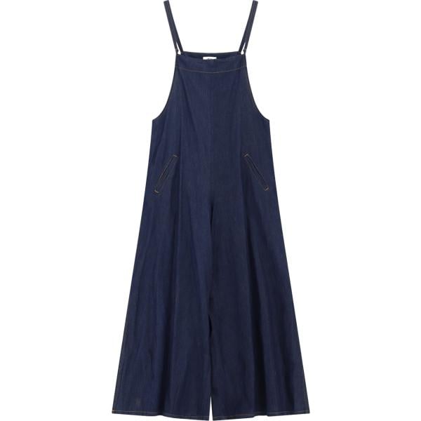Salopette da donna in blu scuro con spalline Dixie