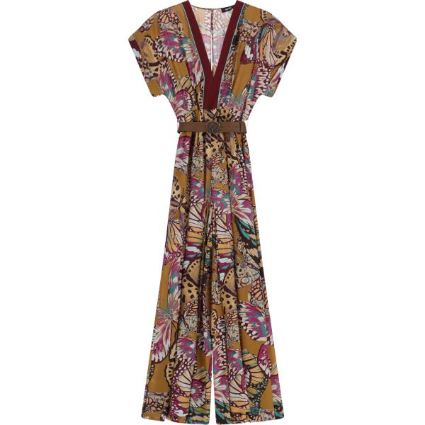 tute Dixie marrone con stampe