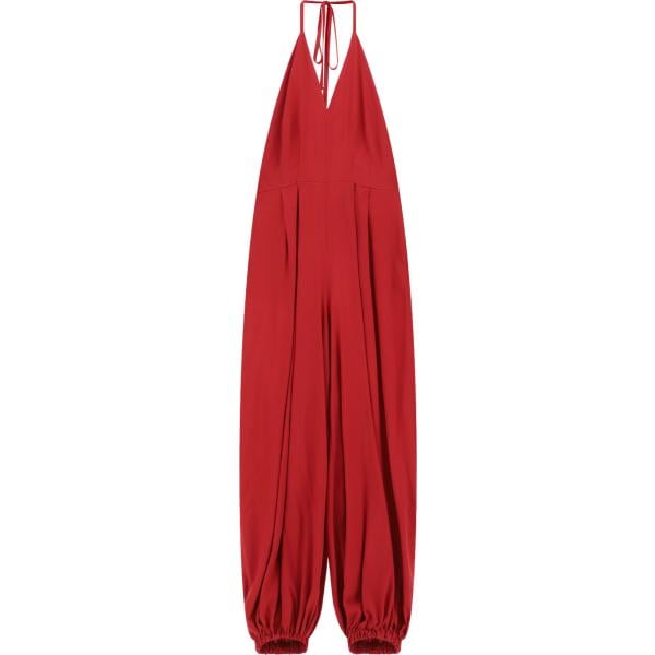 Tuta da donna in rosso classico con scollo Dixie