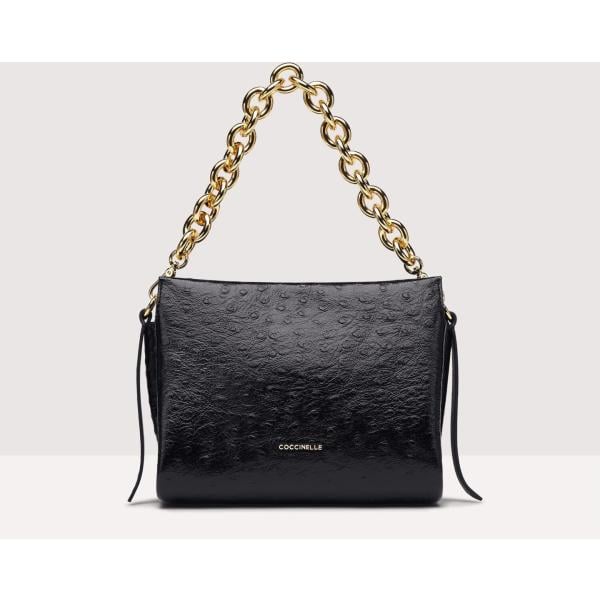 borse a mano Coccinelle nero con stampe