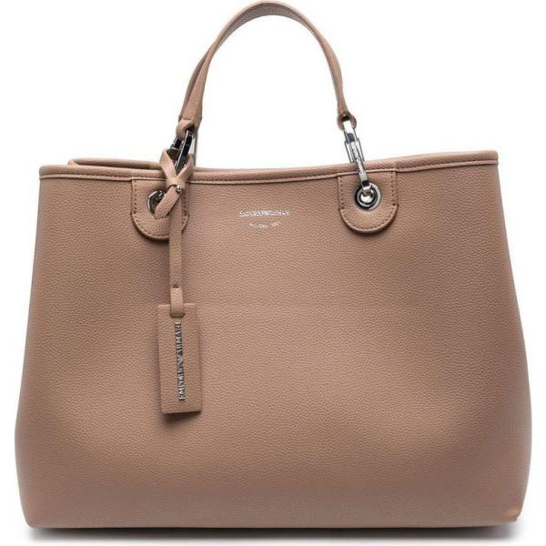 shopping bag Emporio Armani marrone con stampe
