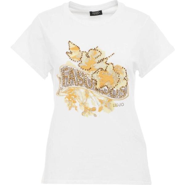 t-shirt Liu-Jo bianco