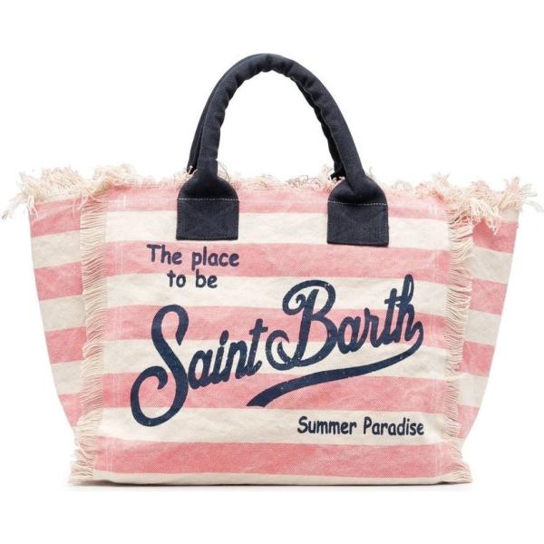 borse a spalla Mc2 Saint Barth rosa a righe