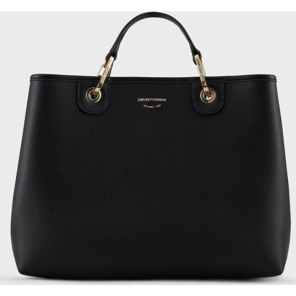 shopping bag Emporio Armani nero con stampe