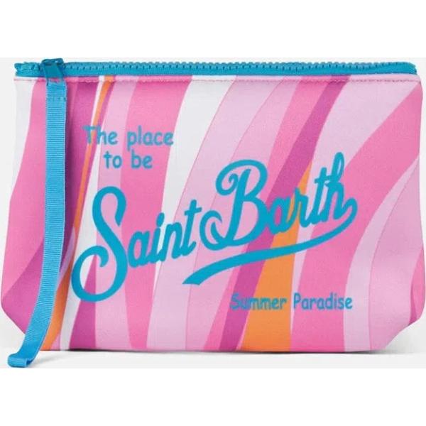 pochette Mc2 Saint Barth rosa con stampe