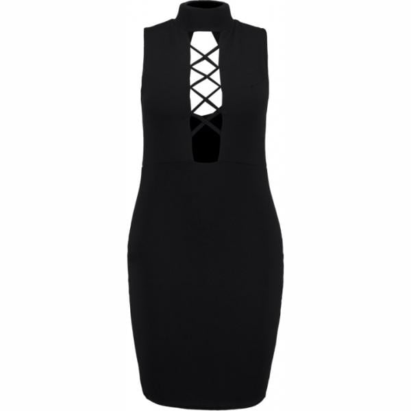 Missguided Plus nero tinta unita