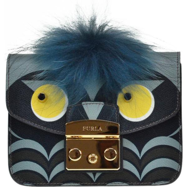 Pelliccia mini con tracolla regolabile oro Furla