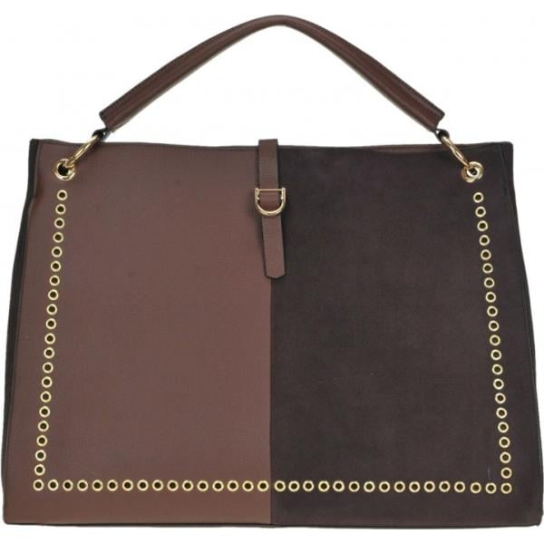 Borsa a tracolla tote con manico e zip in ecopelle con cinturino Mia Bag