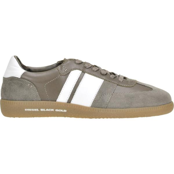 Sneakers made italy effetto scamosciato con lacci e punta tonda Diesel Black Gold