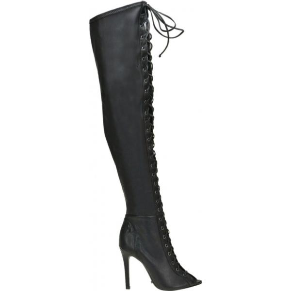 Stivali con stringhe e tacco spillo con zip Schutz