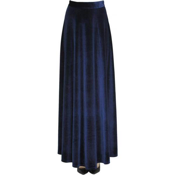 Gonna lunga con zip in velluto made italy Zing