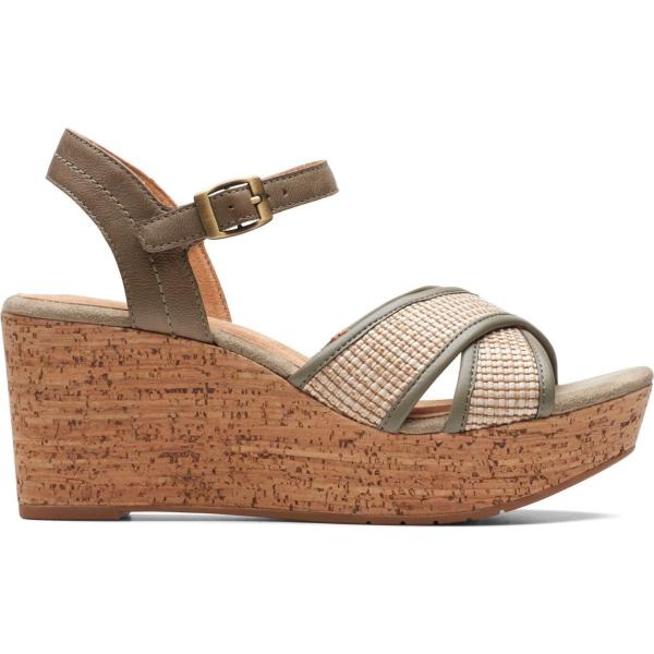 sandali in pelle Clarks marrone