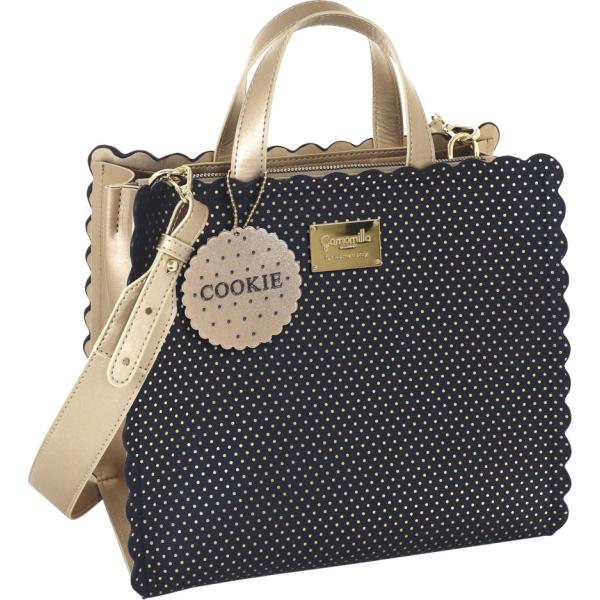 borse a mano Camomilla Milano blu con stampe