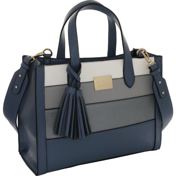 borse a mano Camomilla Milano blu con stampe
