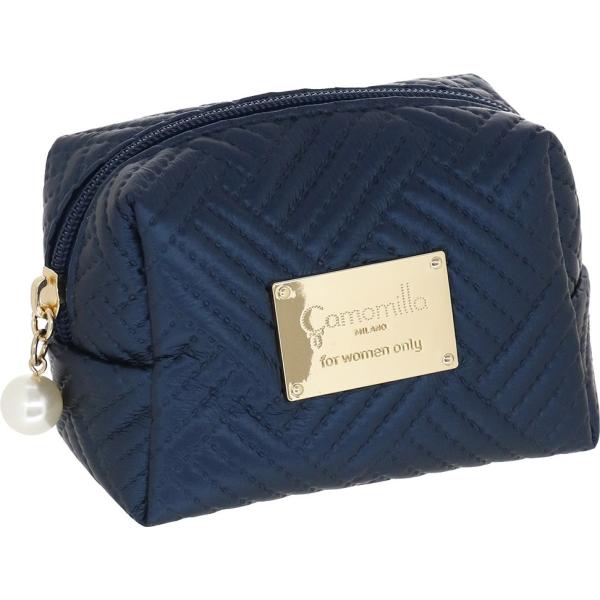 borse tote Camomilla Milano blu geometrica
