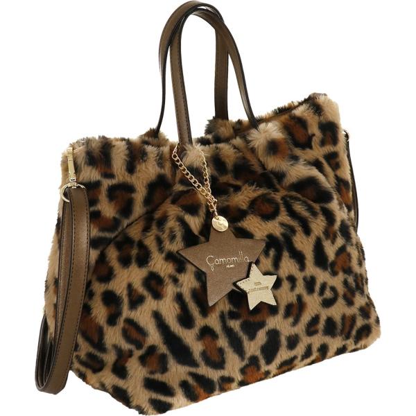 borse a mano Camomilla Milano marrone animalier