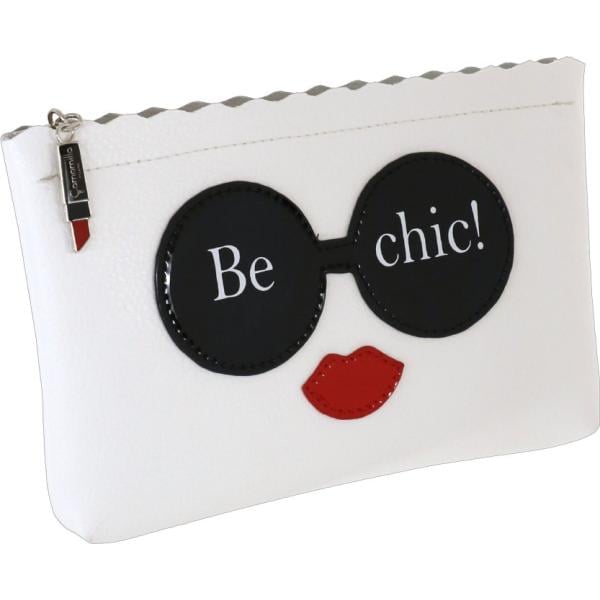 pochette Camomilla Milano bianco con stampe