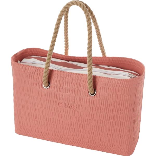 borse a spalla O bag arancione con stampe