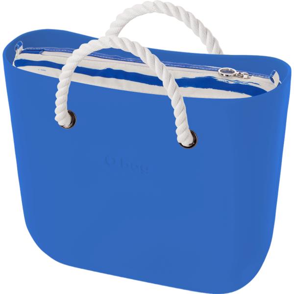 borse a spalla O bag blu a righe