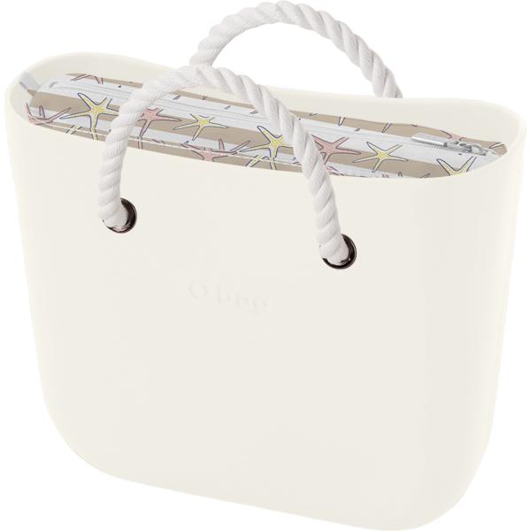 borse a spalla O bag bianco con stampe