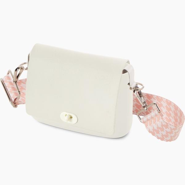 borse a spalla O bag bianco pied de poule