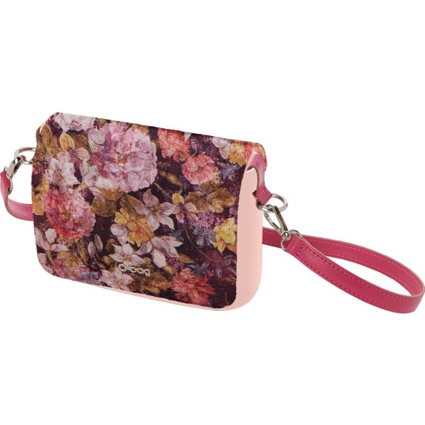 borse a spalla O bag marrone a fiori