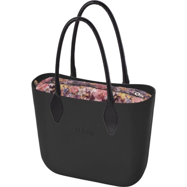 borse a spalla O bag grigio a fiori