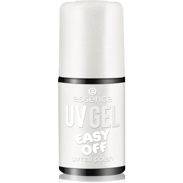 Smalto da donna in bianco neve con perle vegan Essence