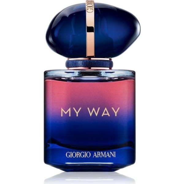 profumi Armani blu a fiori