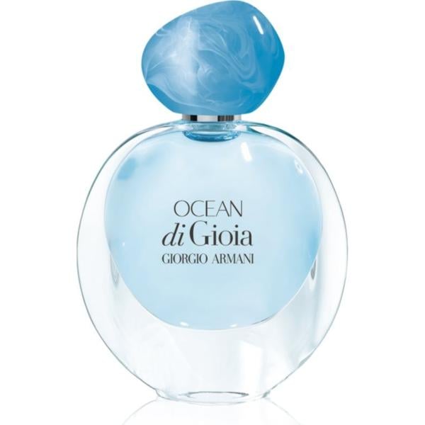 profumi Armani blu a fiori