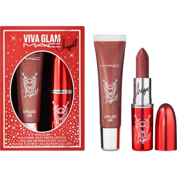 Rossetto da donna in rosso classico con glitter MAC Cosmetics