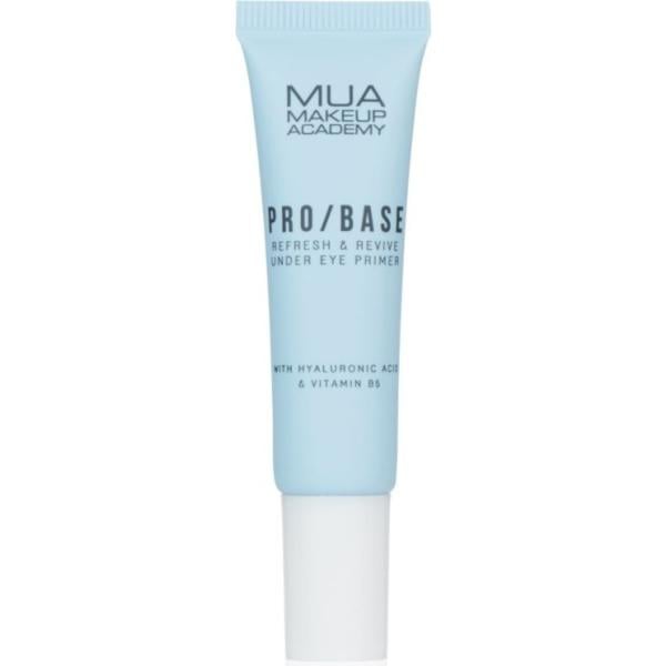 Primer da donna in azzurro vegan MUA Makeup Academy