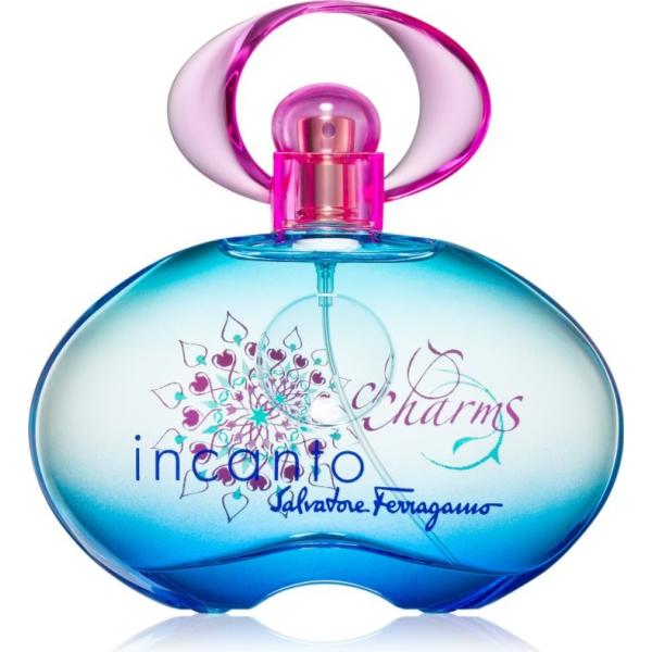 profumi Ferragamo blu a fiori