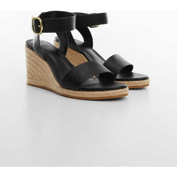 chaussures à semelle compensée Mango gris