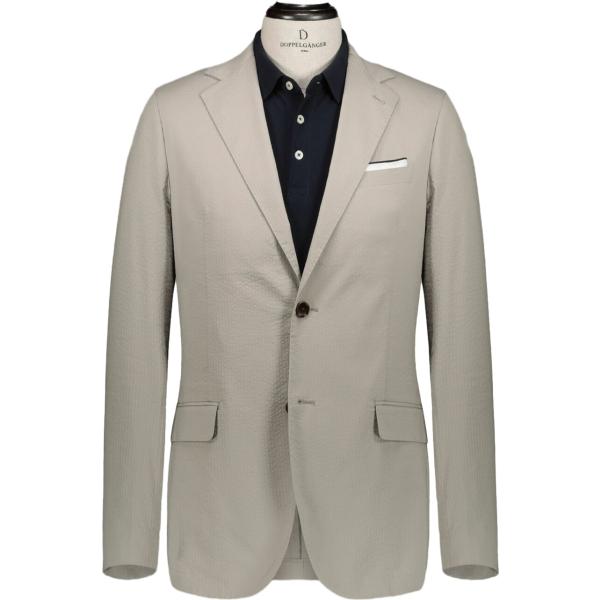 giacche Doppelganger marrone a righe