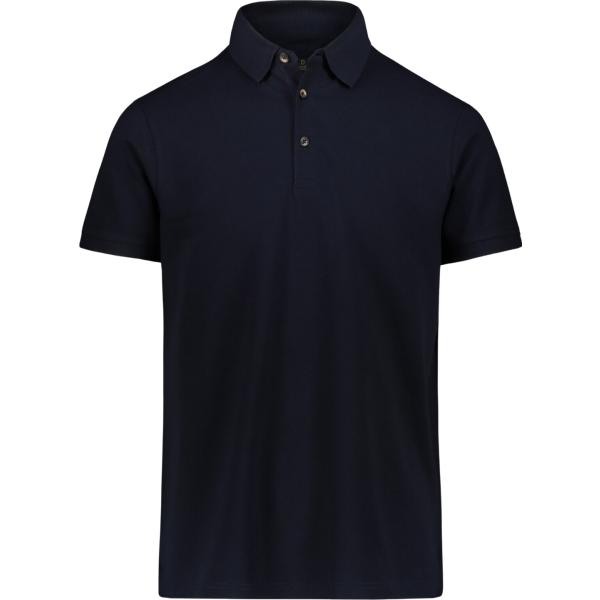polo Doppelganger blu tinta unita
