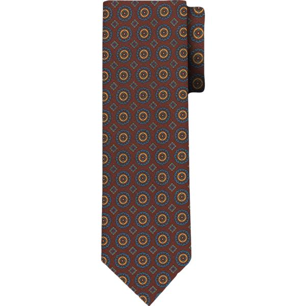 cravatte Doppelganger marrone con stampe