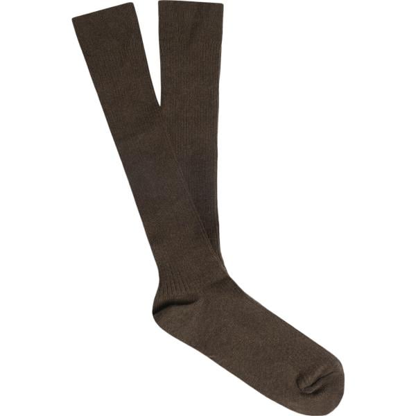 calzini Doppelganger verde tinta unita