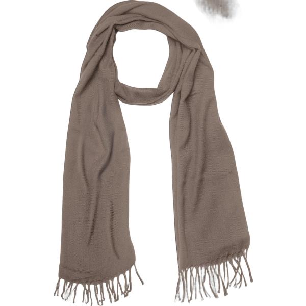 sciarpe Doppelganger marrone tinta unita