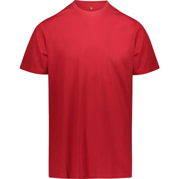t-shirt Doppelganger rosso tinta unita