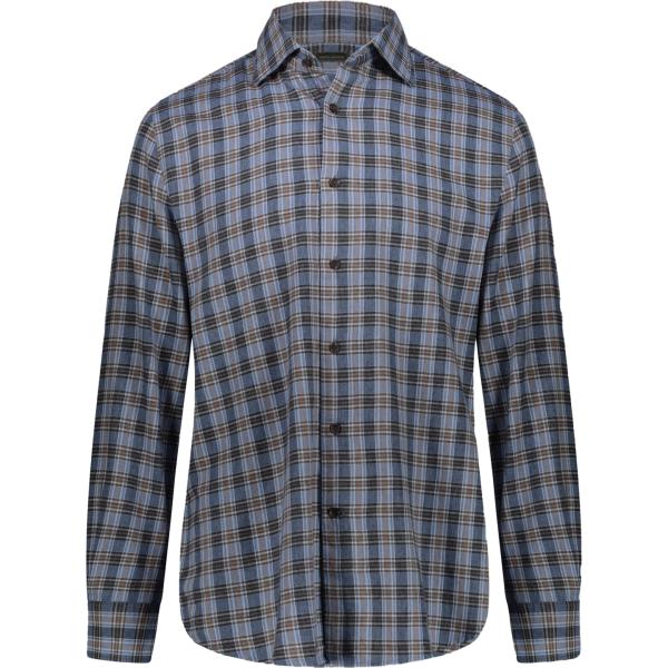 camicie Doppelganger grigio a quadri